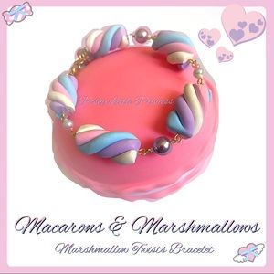 Marshmallow Twists Bracelet ~Pnk/Blu/Lav